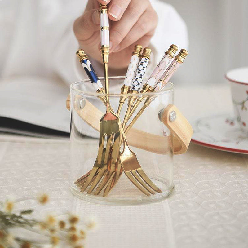 Elegant Gold Dessert Fork