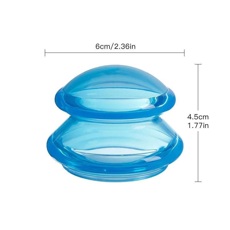 Silicone Cupping Set for Slimming Body & Face Massage - Vacuum Suction Jars