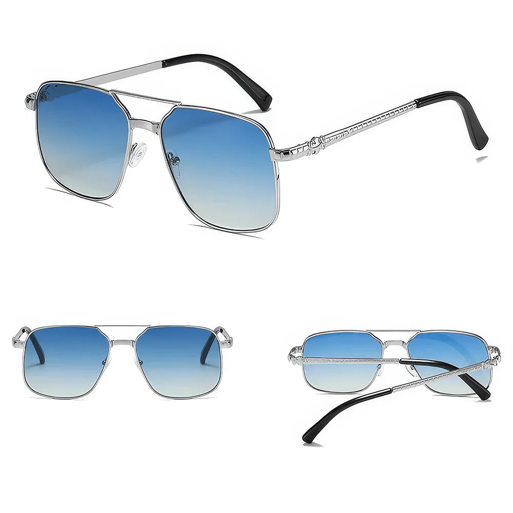 Metal Square Frame Sunglasses