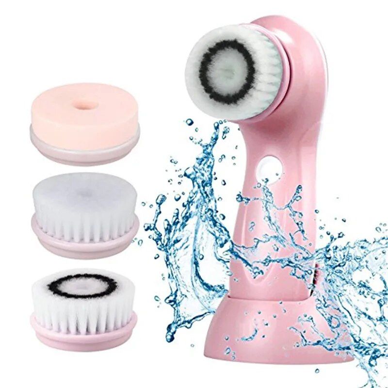5-in-1 Electric Facial Cleansing & Massage Tool: Deep Pore Cleaning and Rejuvenation