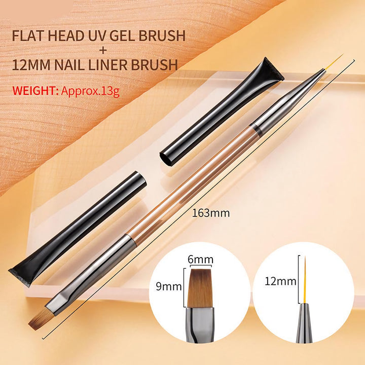 Double Head Nail Art Brush