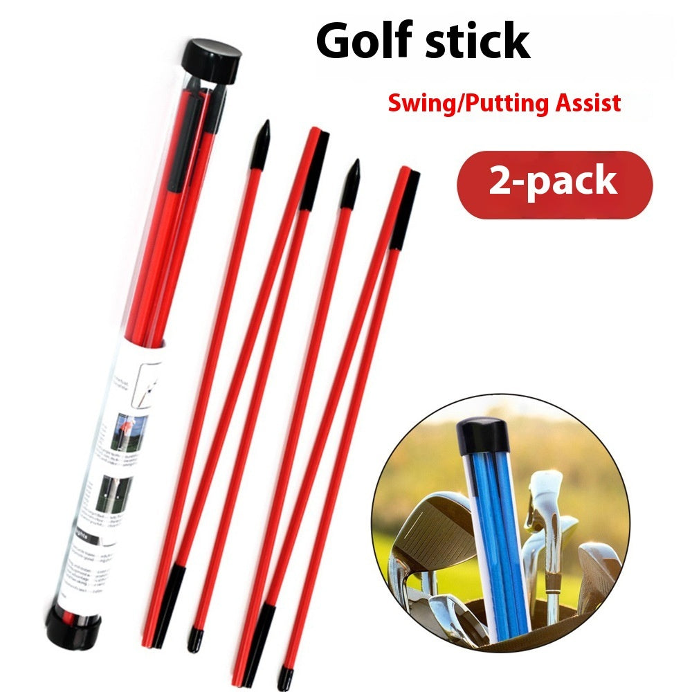 Factory Direct Sales Three-fold Directional Stick 2 Pack Golf Pointer Swing Practice Aid