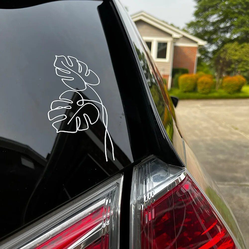 Chic Monstera Leaf Vinyl Decal