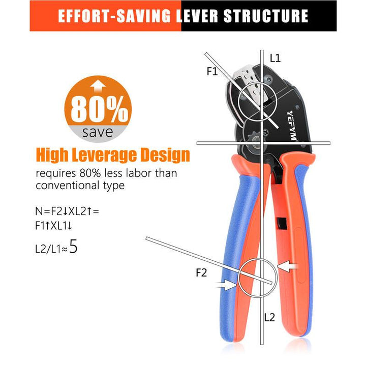 Multi-Purpose Ratchet Crimping Pliers for Various Terminals