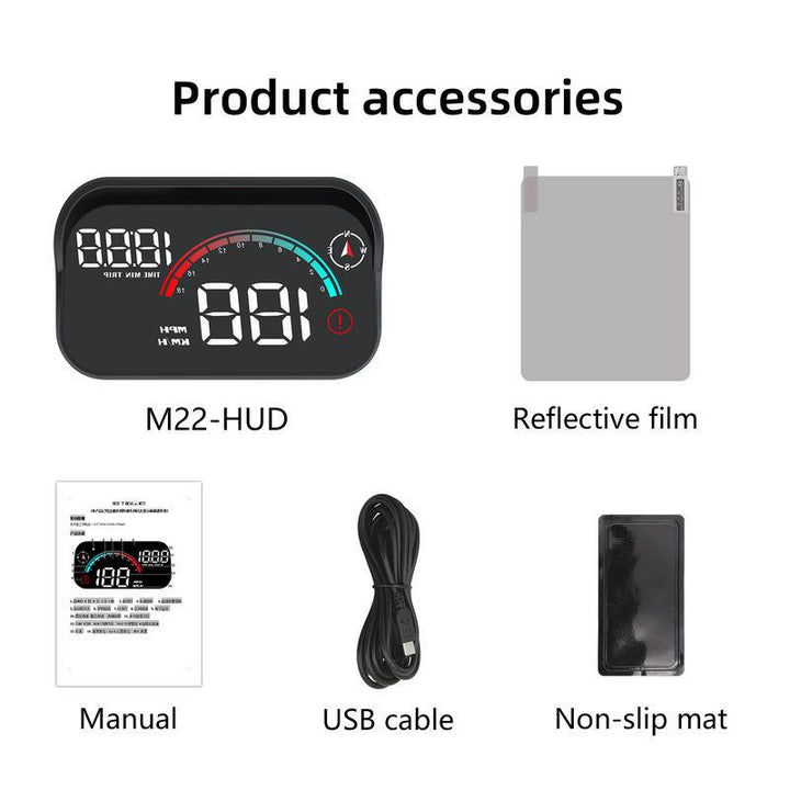 Universal Car HUD Head-Up Display with GPS Speedometer