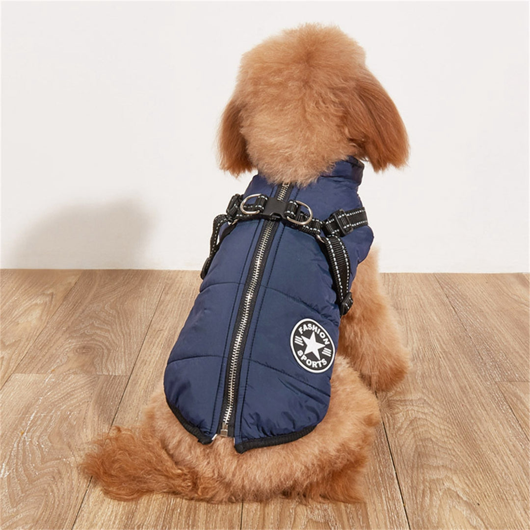 Dog Clothes Waterproof Pet Coat With Harness