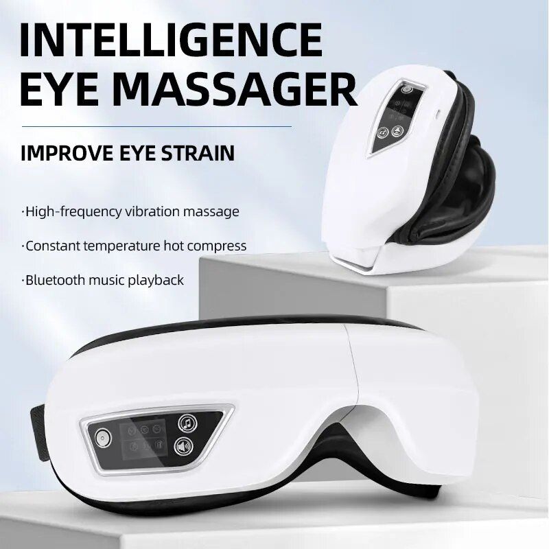 Rechargeable Smart Eye Massager with Heat, Vibration & Music