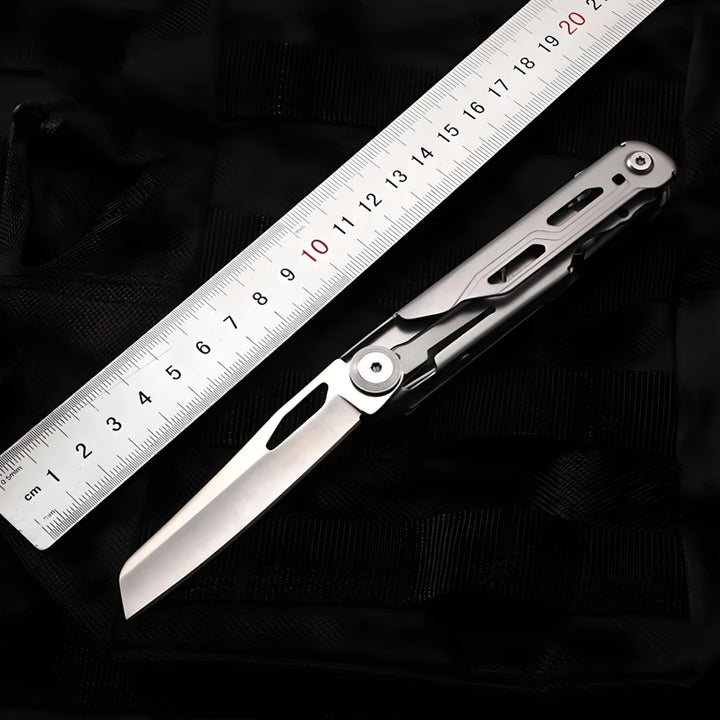 Multifunctional Folding Knife - 440 Steel Pocket EDC Tool with Scissors, Saw, and Bottle Opener