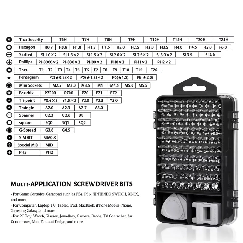 115-in-1 Precision Screwdriver Set