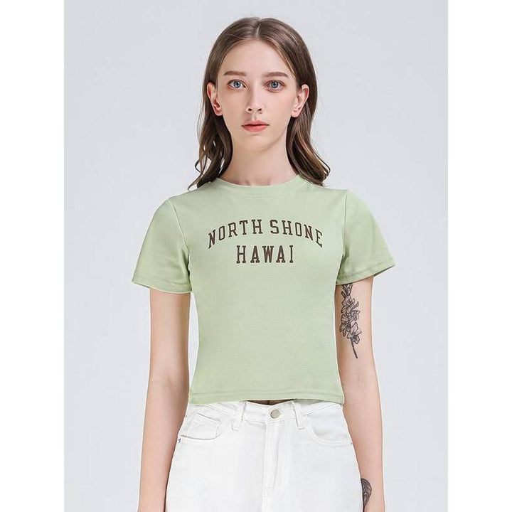 High Street Letter Print Slim Fit Tee