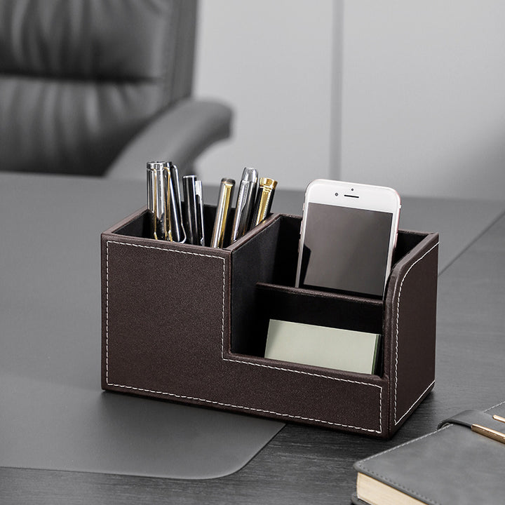 Elegant Leather Pen Holder