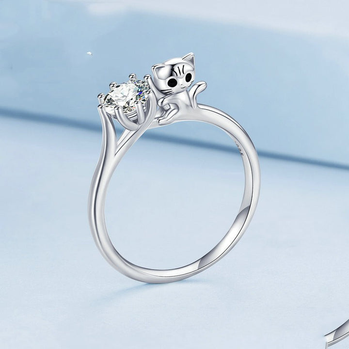 Platinum Plated Oil Drop Cute Animal Ring Bracelet