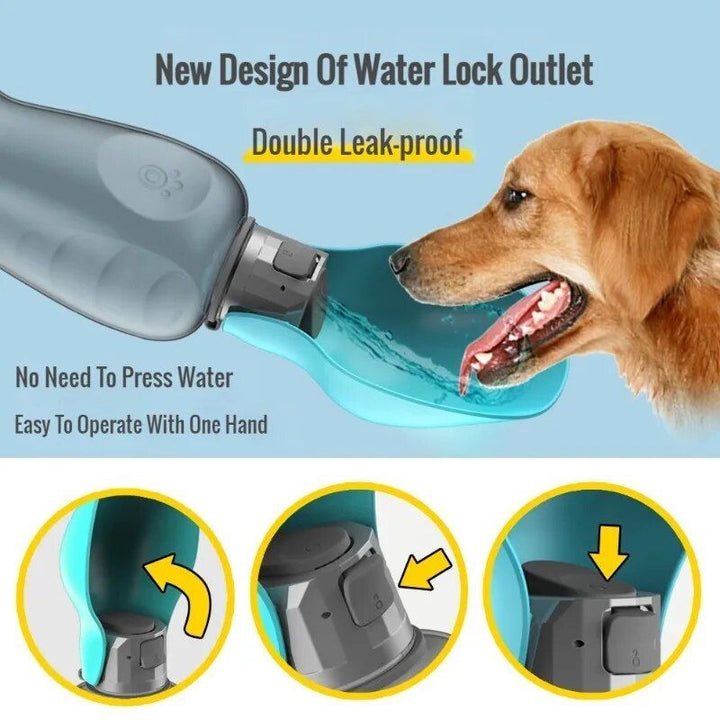 800ML Multi-Color Dog Water Bottle