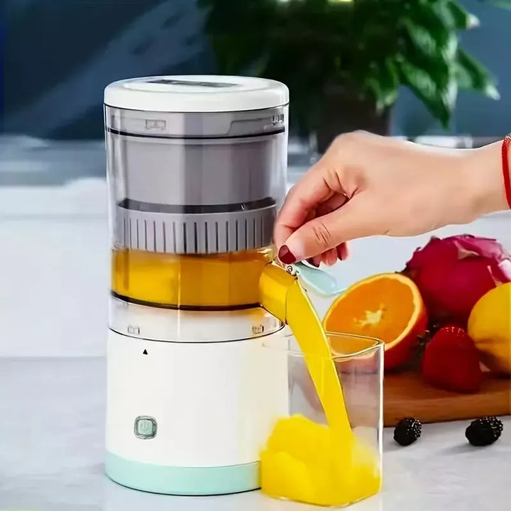 Compact USB Rechargeable Electric Juicer - Stainless Steel Blade, Multi-Fruit Capability, Easy Clean