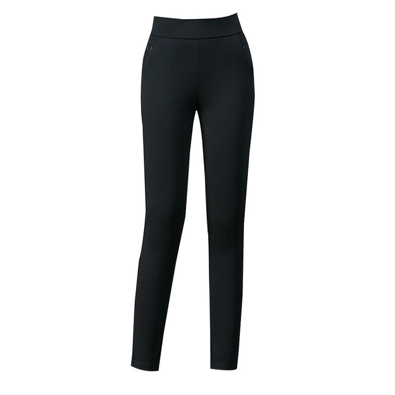 Women's High Waist Thin Solid Color Leggings