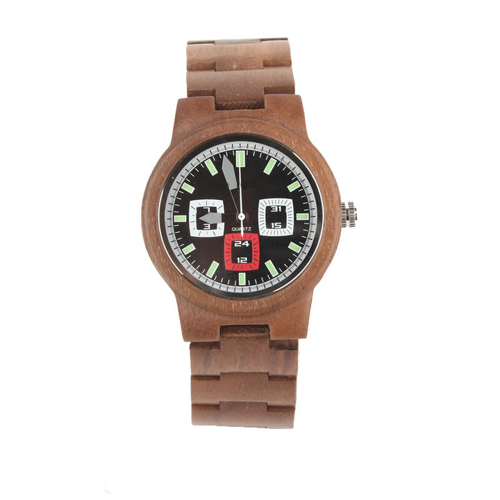 Bamboo quartz watch