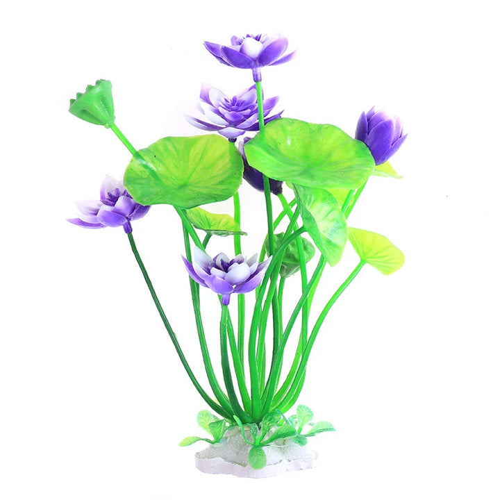 Aquarium Artificial Lotus Plant Decoration