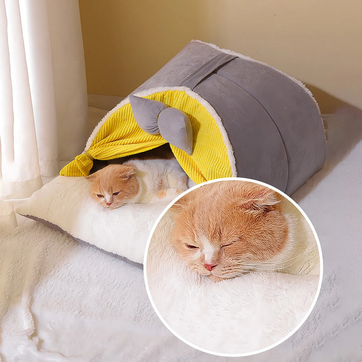 Cozy Plush Cat Bed