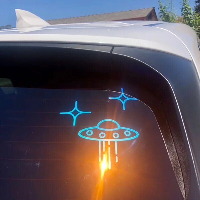 Alien Encounter Vinyl Car Decal