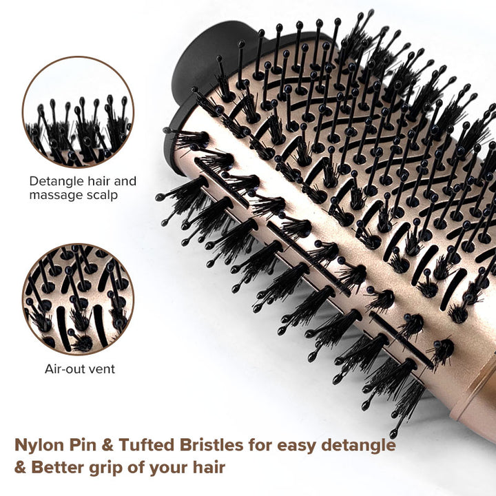 2-In-1 Hot-Air Brush & Negative Ionic Hair Dryer