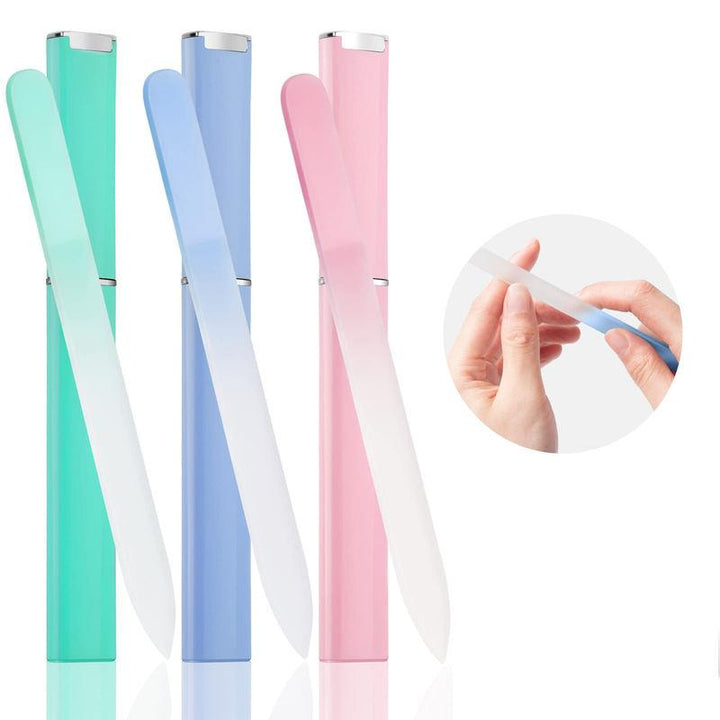 Premium Glass Nail File with Protective Case