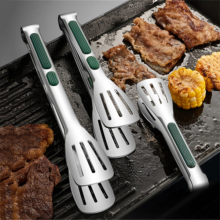 Stainless Steel BBQ Tongs with Non-Slip Handle