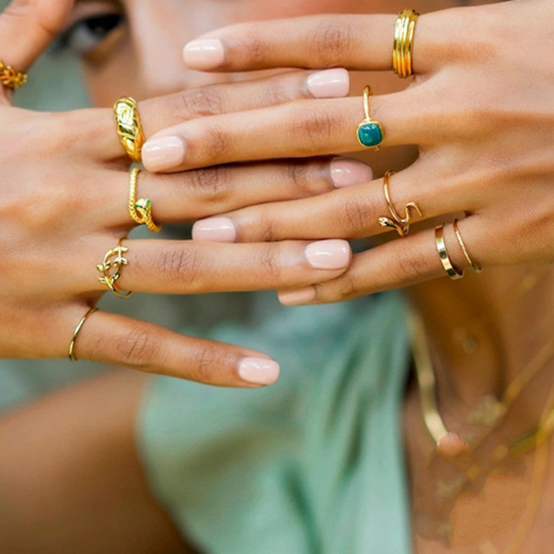 Natural Stone Lady Vintage Ring