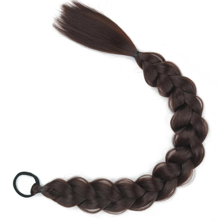 24-Inch Synthetic Braided Ponytail Hair Extension