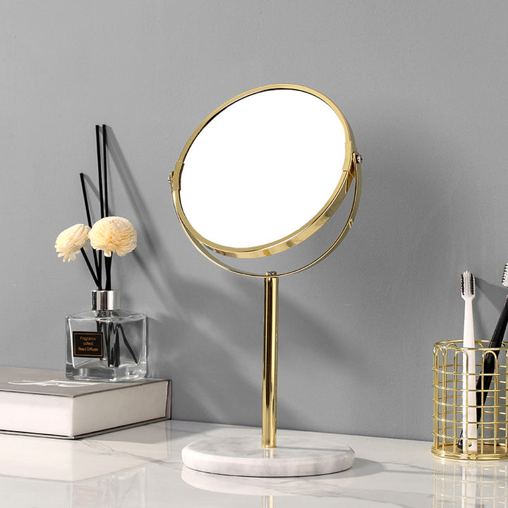 Natural Marble 360 Rotating Makeup Vanity Mirror