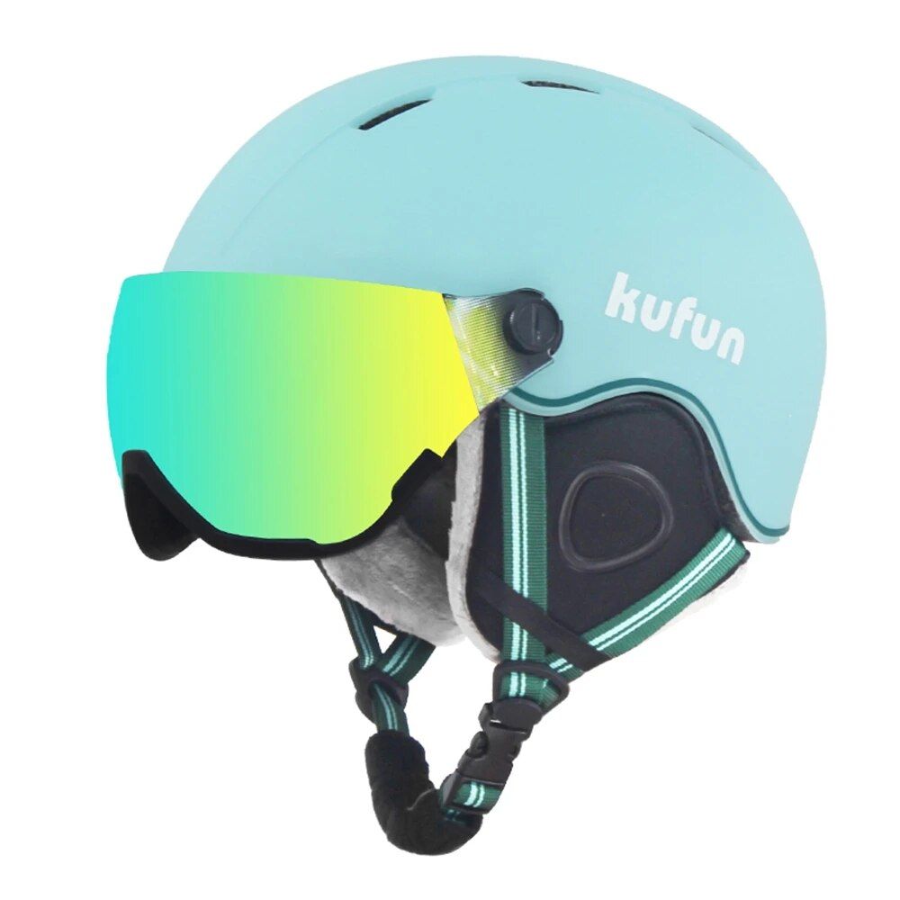 Multi-Functional Ski Helmet with Integrated Visor for Winter Sports