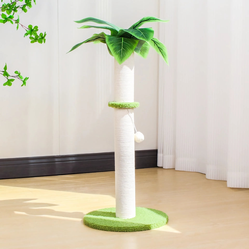 Interactive Cat Scratching Post with Hanging Balls - Sisal Cat Toy