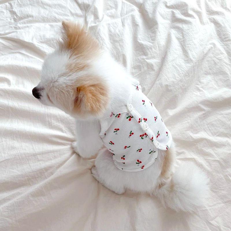 Cherry Print Dog Vest