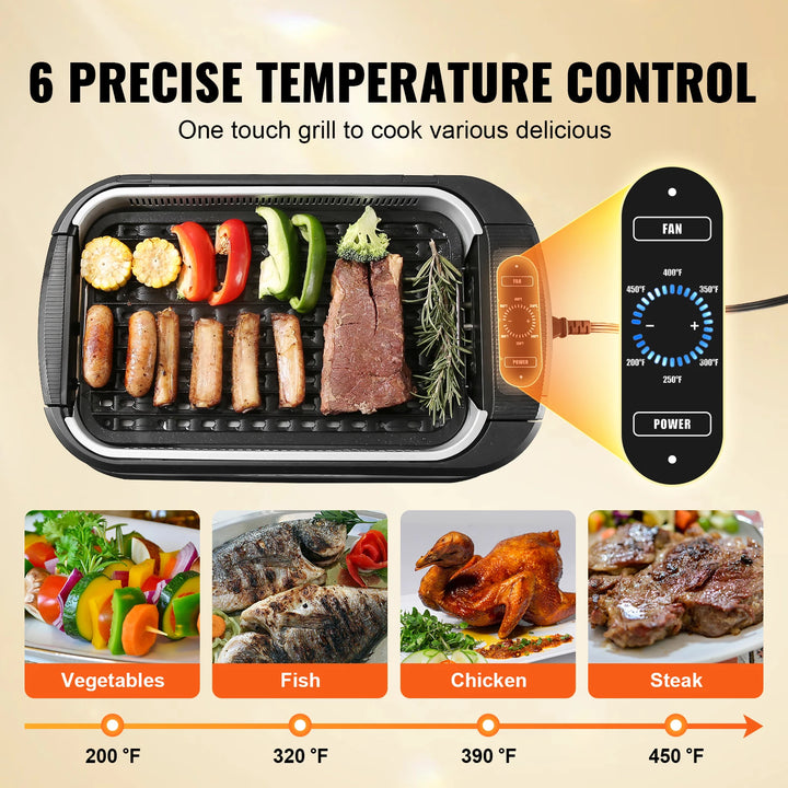 1500W Smokeless Indoor Grill