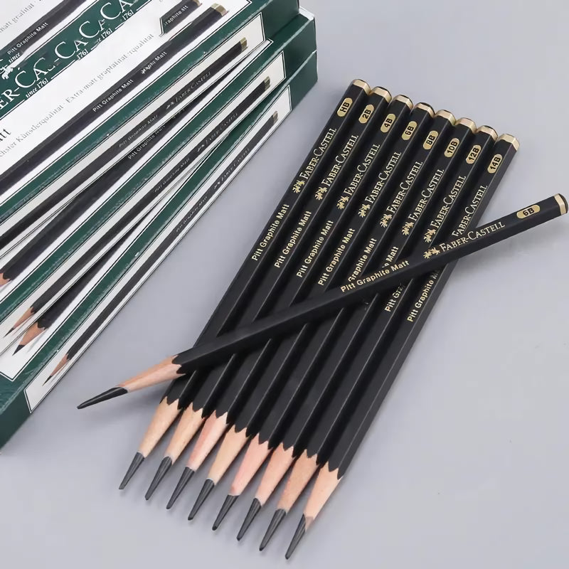 8-Piece Graphite Pencil Set for Artists