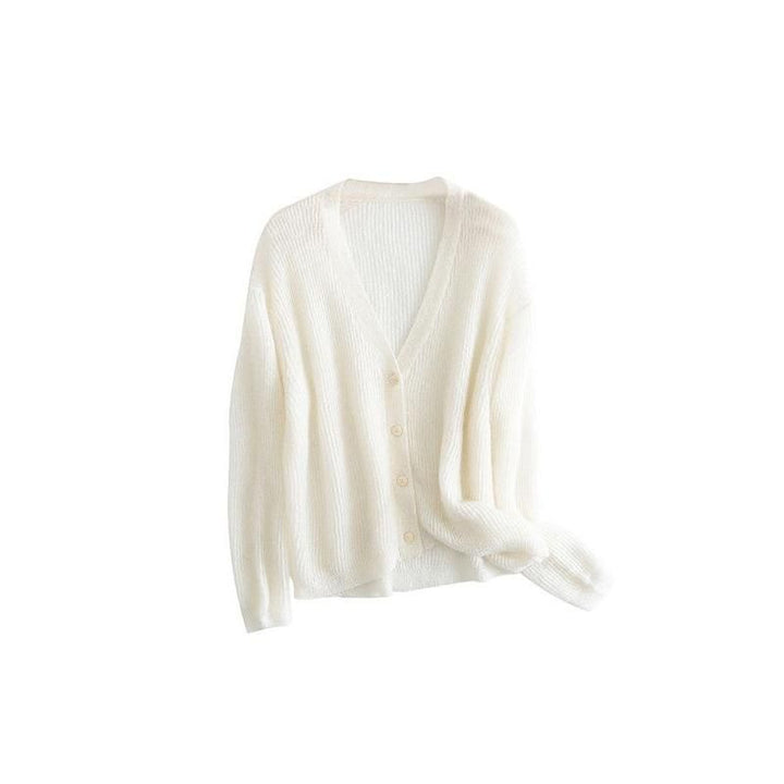 Women's Cozy Mohair-Wool Blend Cardigan