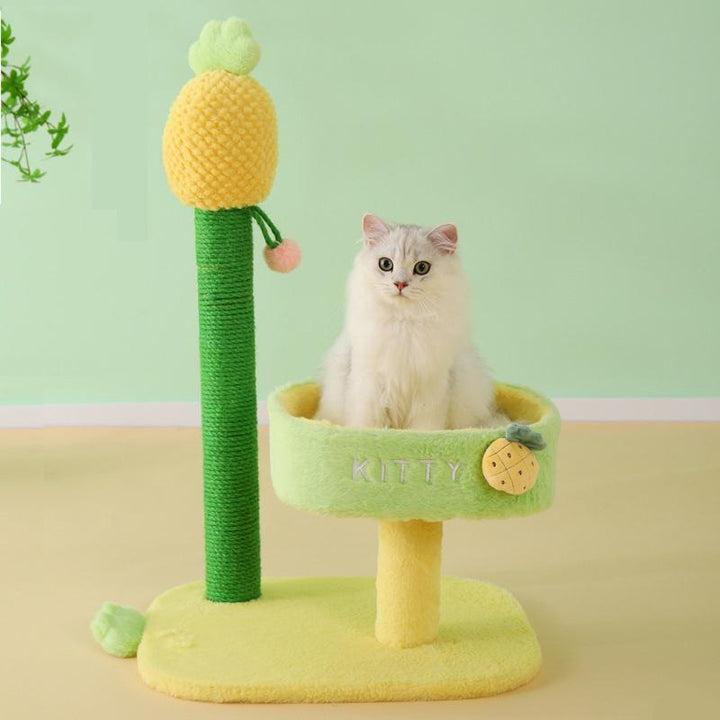 Deluxe Cat Climbing Frame with Sisal Scratch Post and Jumping Platform