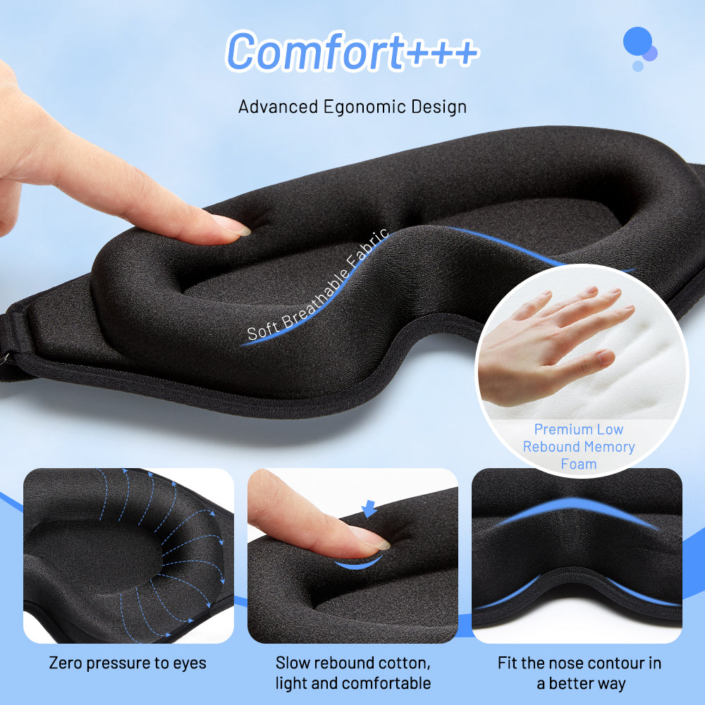 3D Sleep Mask Memory Foam Eye Mask