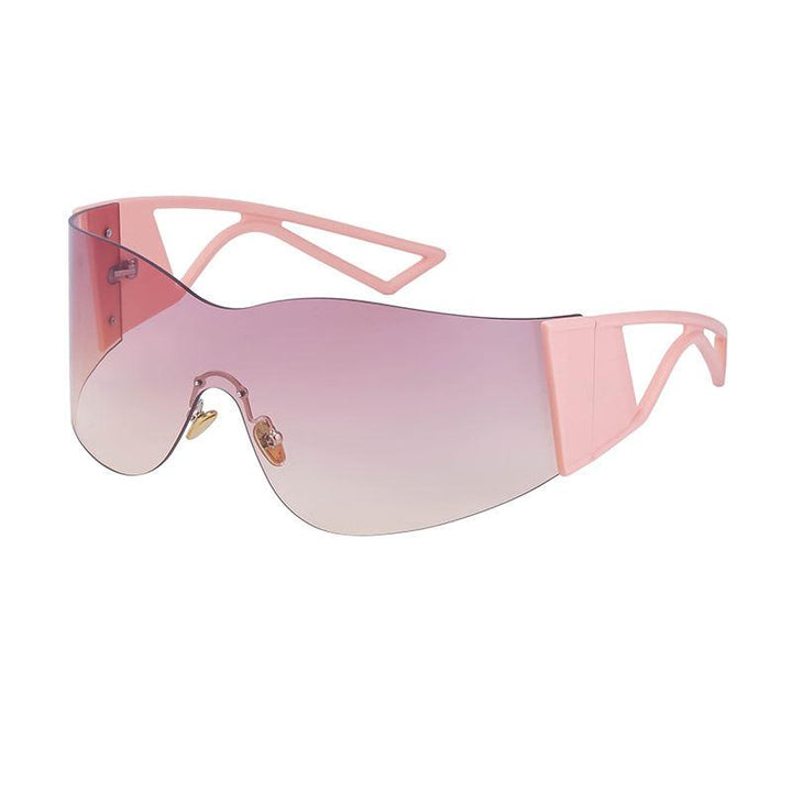 Oversized Rimless Sunglasses