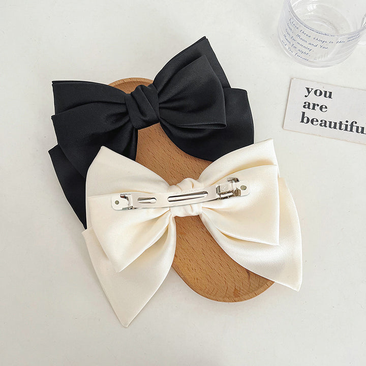 Fashionable Satin Bow Hairpin Hairclip