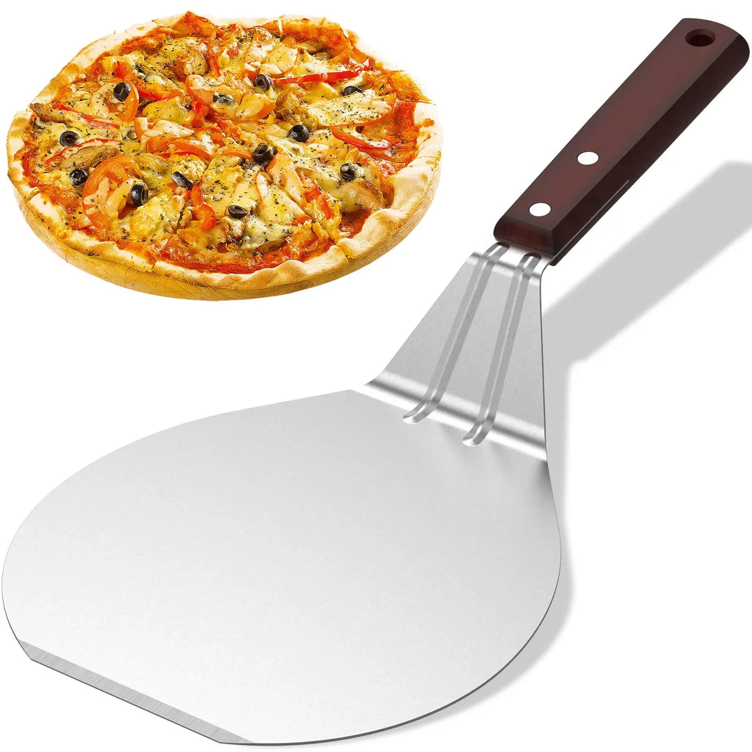 Non-Stick Metal Pizza Shovel with Wood Handle