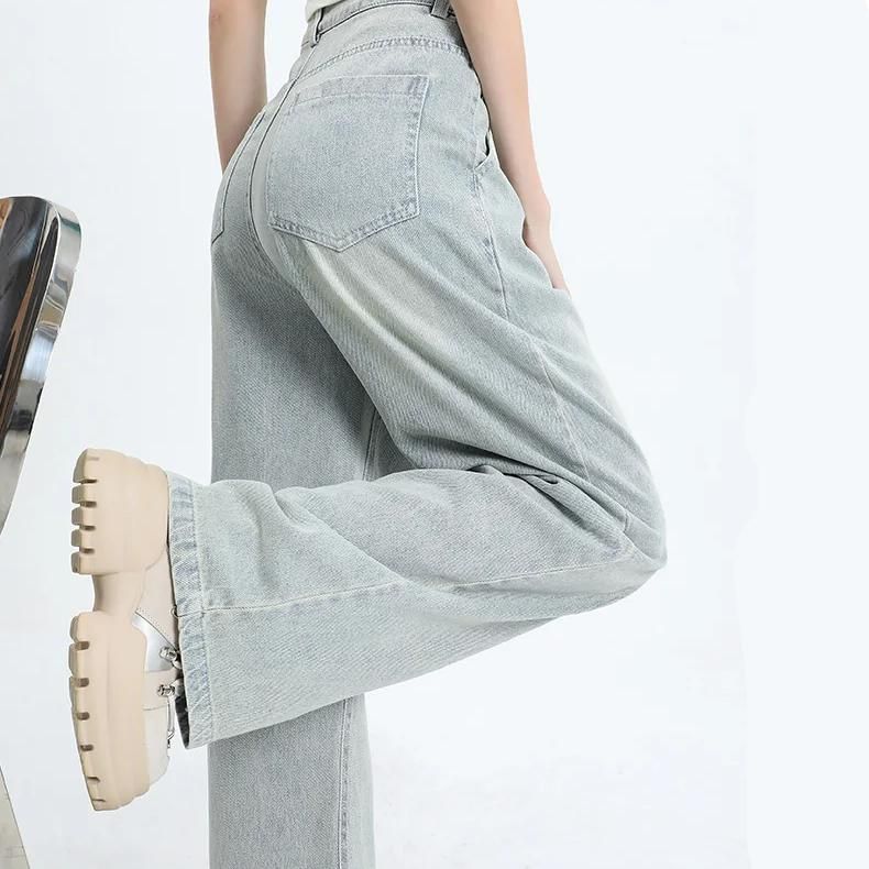 High Waist Vintage Straight Women's Jeans