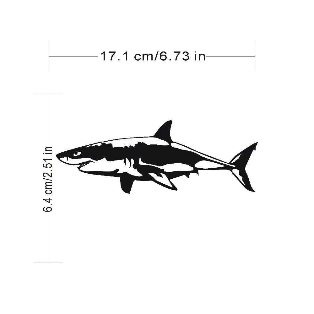 Customizable Great White Shark Vinyl Car Decal