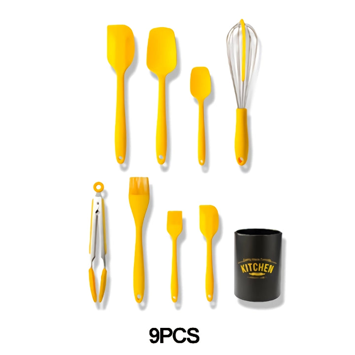 Silicone Non-Stick Kitchen Utensils Set