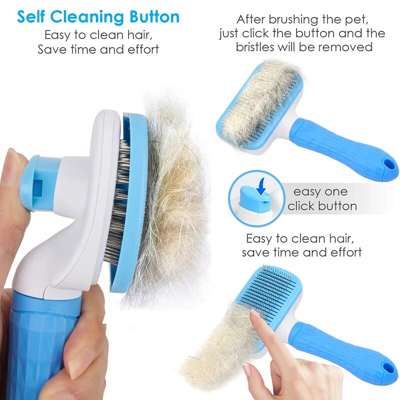 Self Cleaning Pet Brush: Say Goodbye to Tangles and Mats!