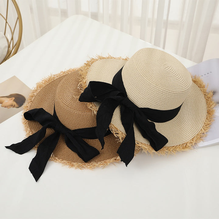 Summer Flat Bowknot Top Sun Hat