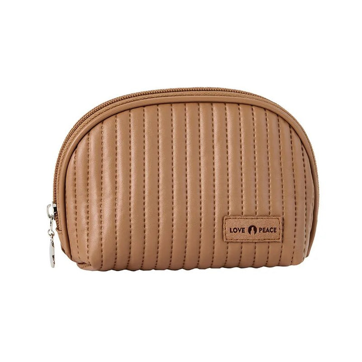 Compact Shell Cosmetic Bag for Women | Travel-Sized Makeup Pouch