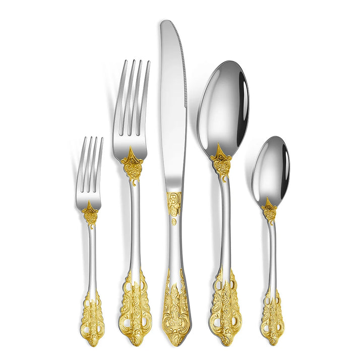 Luxury Gold Cutlery Set