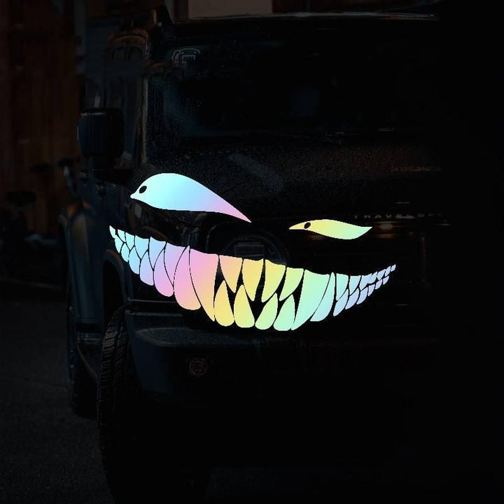 Whimsical Wink & Smirk Car Stickers