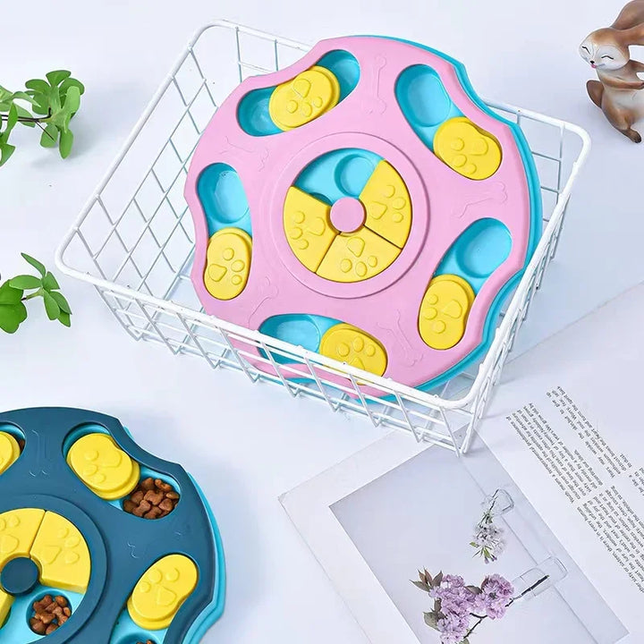 Interactive Slow Feeder Dog Bowl & Puzzle Toy