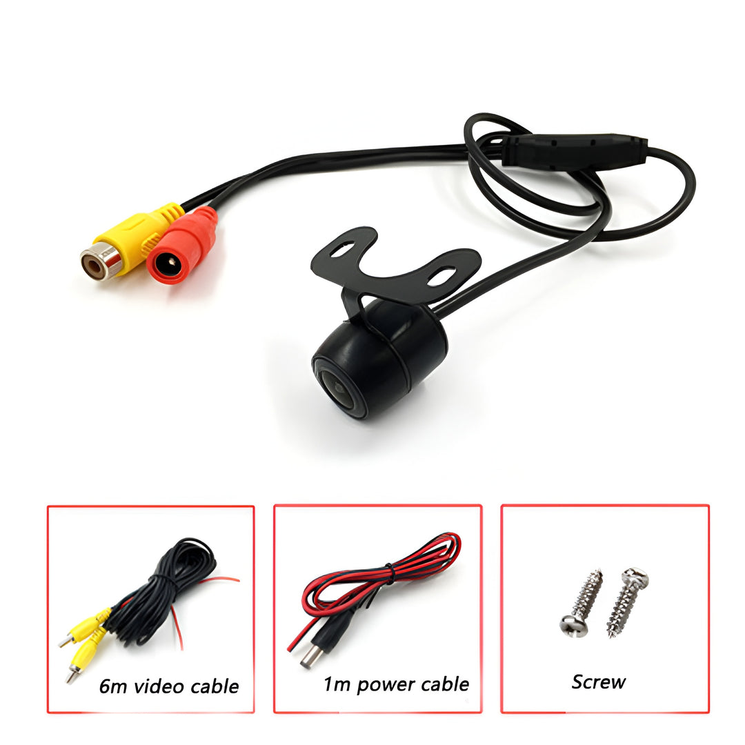 Universal 12 LED Night Vision Backup Camera with 170° Wide Angle and IP67 Waterproof Rating